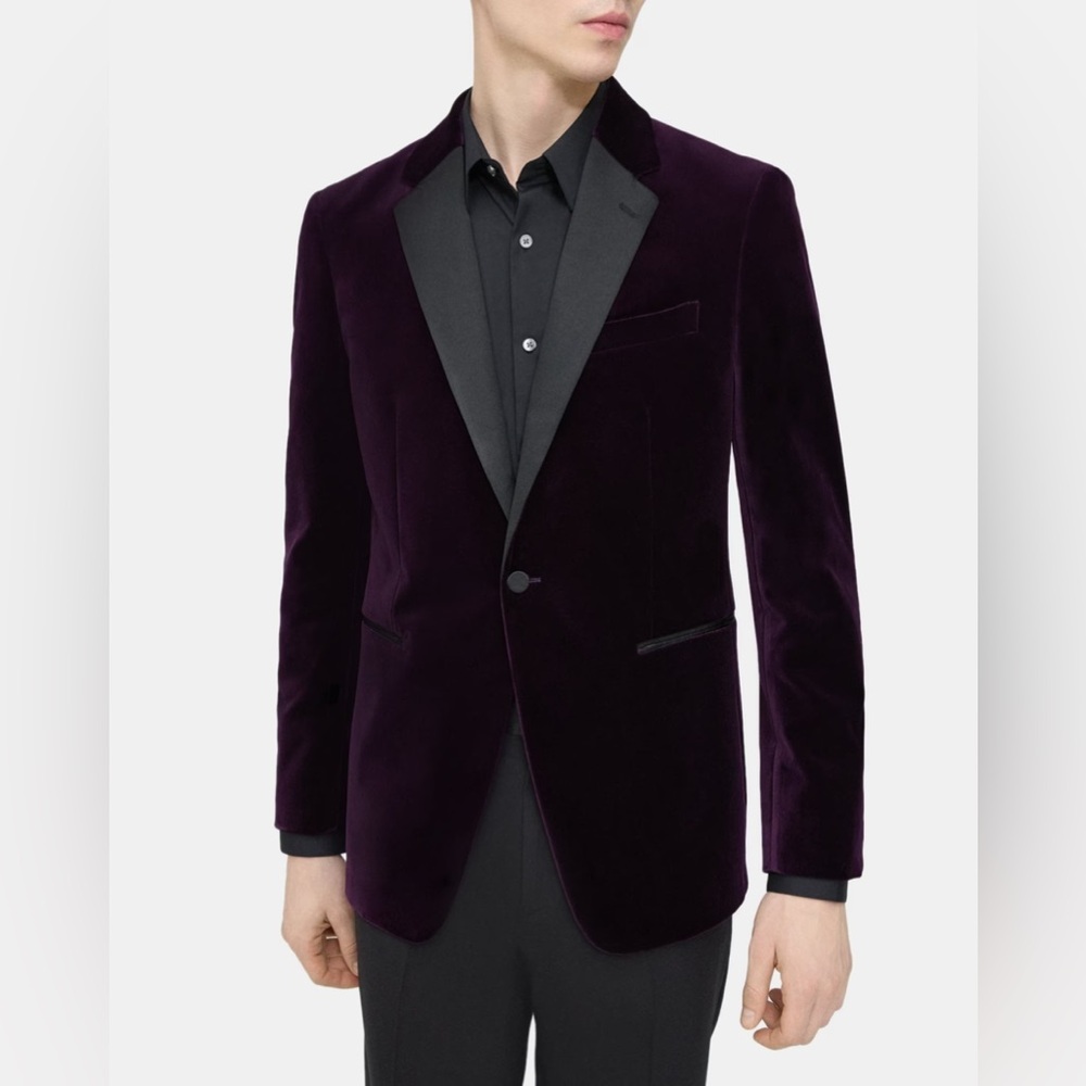 THEORY MEN’S TUXEDO BLAZER JACKET / SIZE: 44R